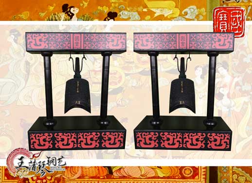 單件編鐘工藝品、外賓禮品、中國青銅編鐘